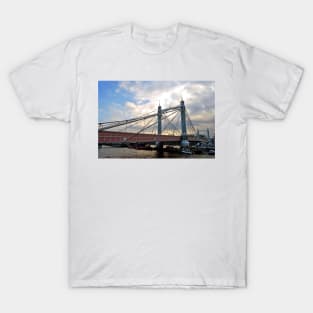 Albert Bridge River Thames London England UK T-Shirt